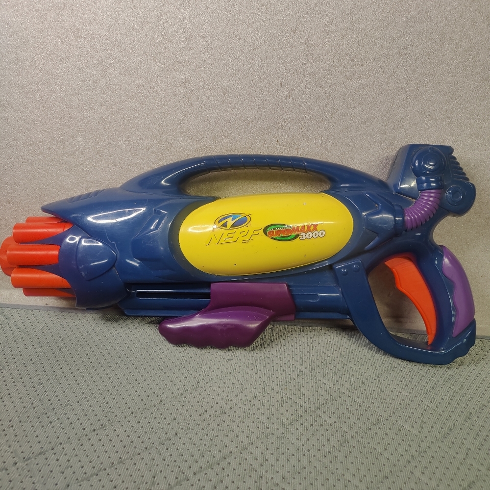 Nerf SuperMaxx 3000 Soft Dart Gun Air Pressure, Works no darts